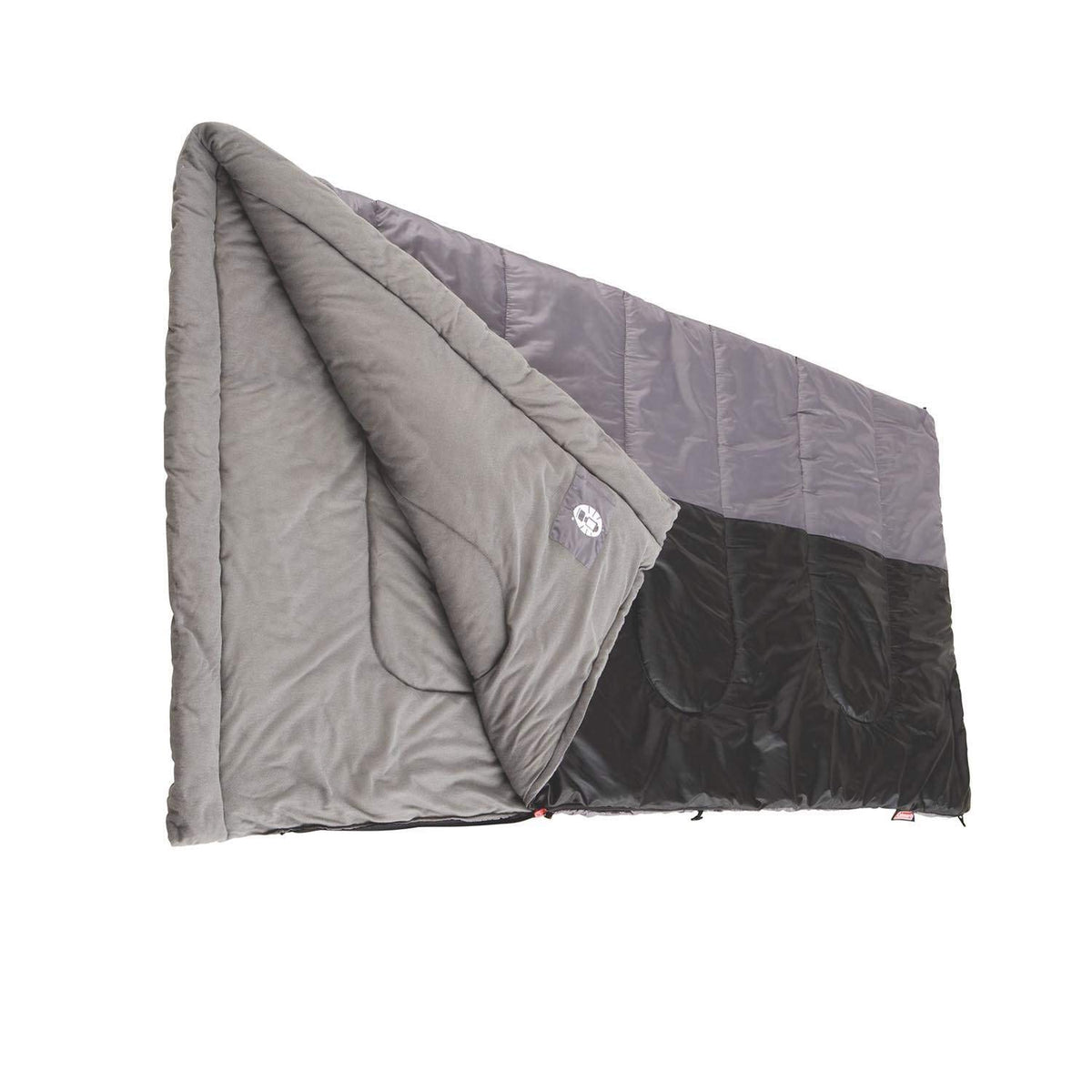 Coleman Biscayne Warm-Weather Sleeping Bag, 40°F Camping Sleeping Bag for Adults, No-Snag 2-Way Zipper for Ventilation with Stuff Sack Included, Fits Adults up to 6ft 4in Tall