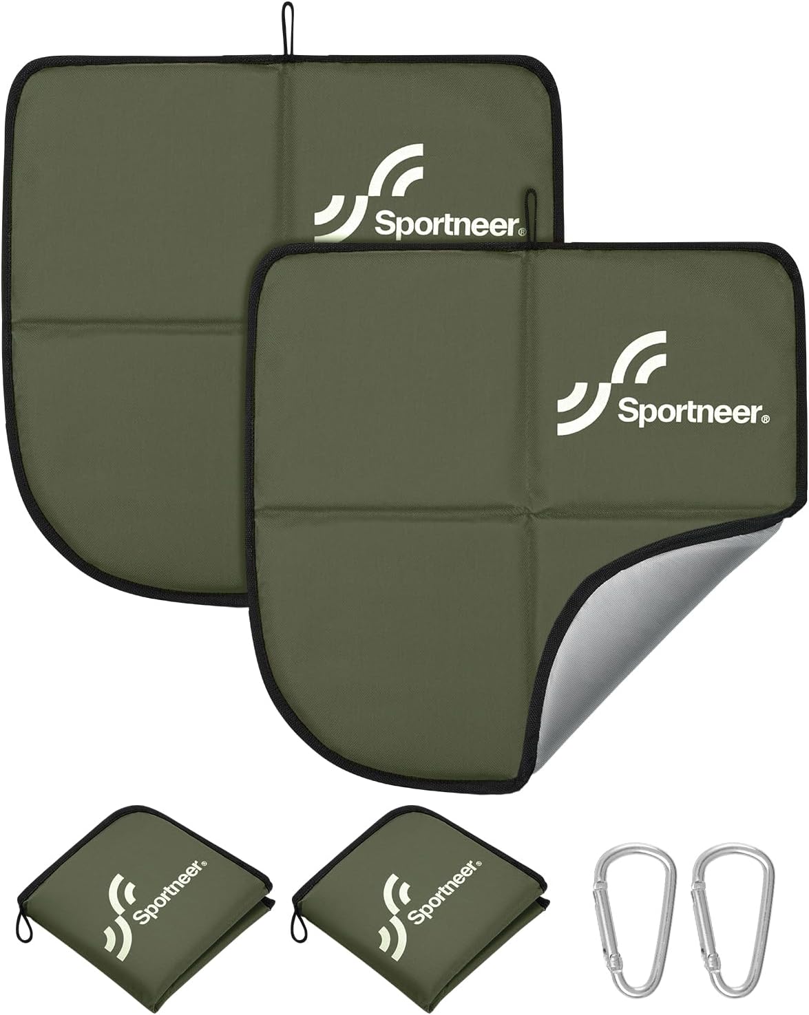 Sportneer Sitting Pad, Lightweight Waterproof Folding Seat Pad for Backpacking, 15.75'' x 15.75'' Portable Camping Seat Mat for Hiking, Picnics & Outdoor Use