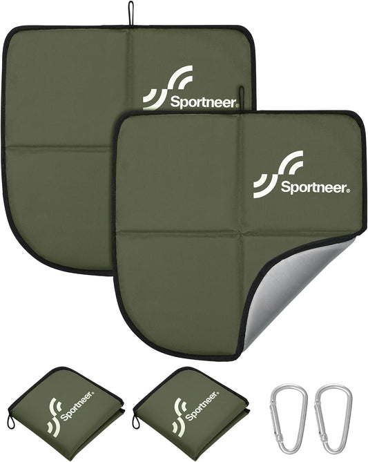Sportneer Sitting Pad, Lightweight Waterproof Folding Seat Pad for Backpacking, 15.75'' x 15.75'' Portable Camping Seat Mat for Hiking, Picnics & Outdoor Use