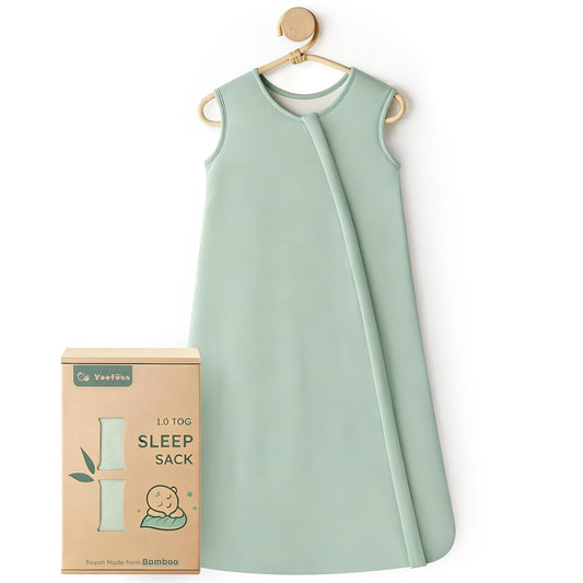 Yoofoss Baby Sleep Sack 6-12 Months Rayon Made from Bamboo 1.0 Tog