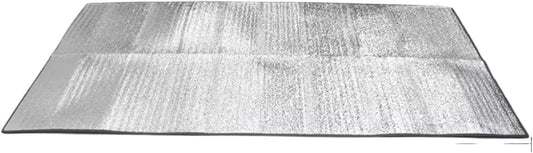 Double-Sided Aluminum Foil Picnic Mat, Moisture Proof Thermal Insulation Outdoor Mat, Portable Tent Floor Mat for Beach Camping Picnic Party (Aluminum foil1x2m)