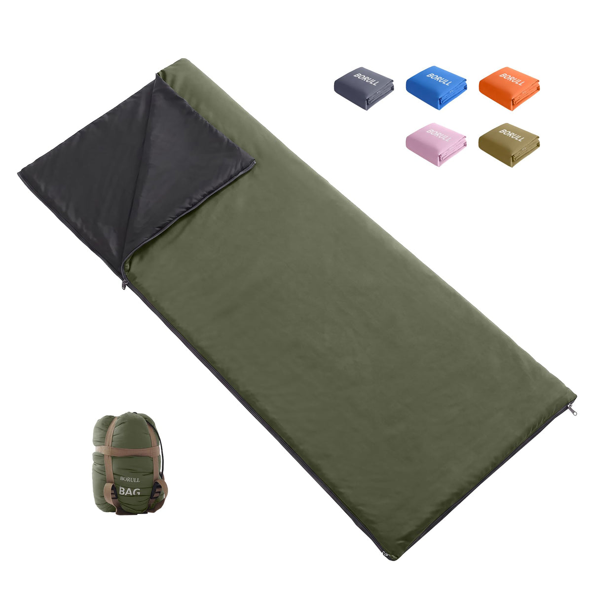 Lightweight Compact Adult Sleeping Bag for Backpacking, Camping & Hiking