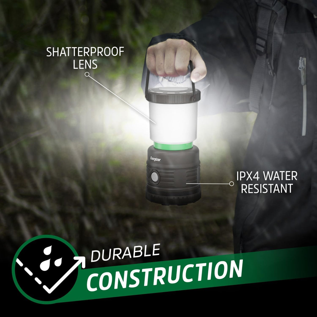 Energizer LED Camping Lantern X1000, Water Resistant Tent Light