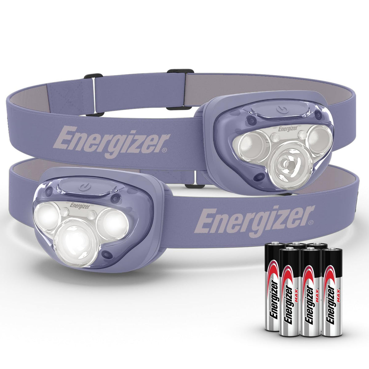 Energizer LED Headlamp PRO (2-Pack), IPX4 Water Resistant Head Light