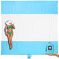 WEKAPO Beach Blanket Sandproof Waterproof, Extra Large Beach Mat, Oversized & Compact Sand Free, Quick Drying Beach Essentials for Vacation, Cruise, Picnic & Camping with Stakes