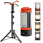 3 LED Lamp Heads Rechargeable Camping Light with Adjustable Stand