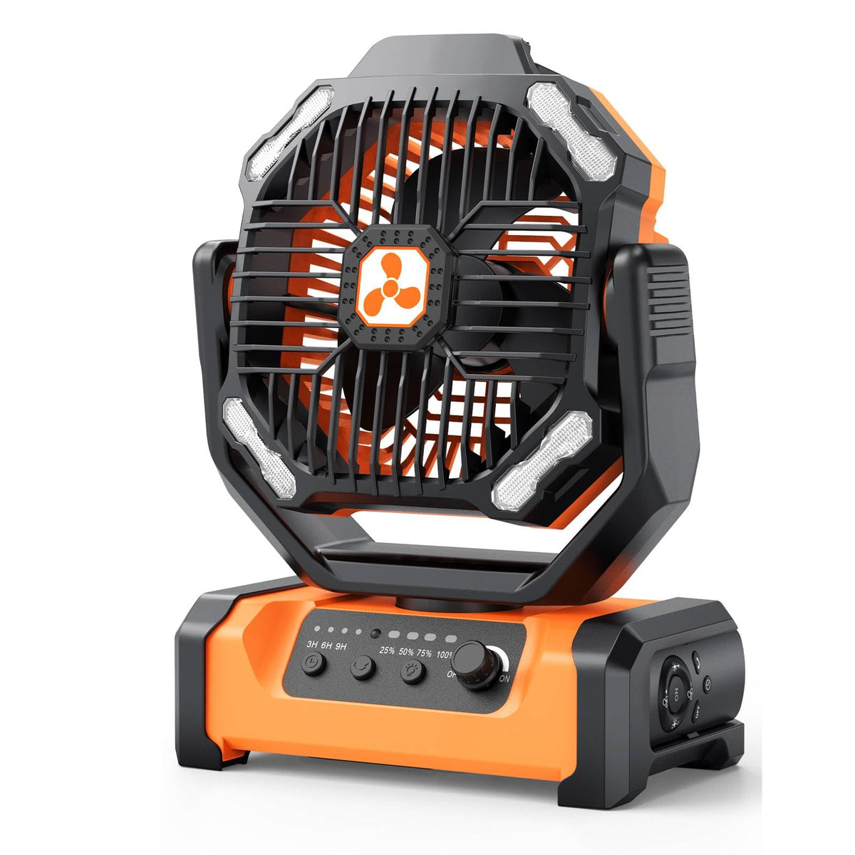 Portable Fan Rechargeable, 20000mAh Cordless Battery Powered Fan with LED Lantern Battery Operated for Travel Bedroom Home Camping Tent Office Beach Desk Fishing Table