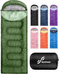 Sportneer Sleeping Bag, 3 Seasons Warm Cold Weather Sleeping Bags for Adults Kids Boys Girls with Compression Sack- Lightweight Camping Essentials Gear Accessories, Backpacking, Hiking