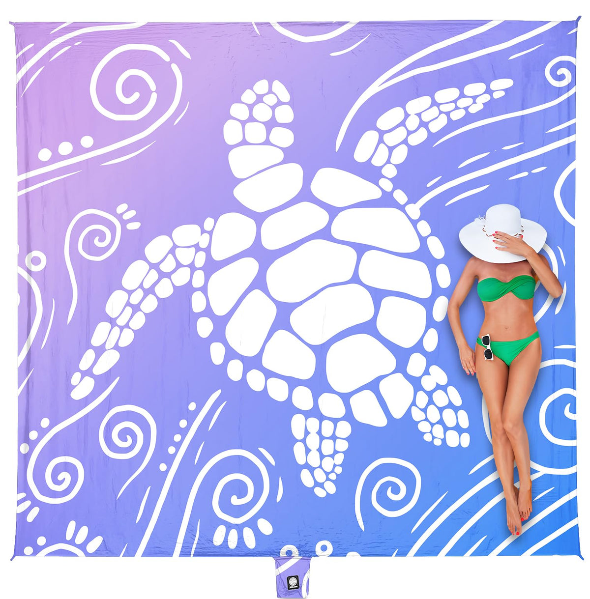 WEKAPO Beach Blanket Waterproof Sandproof Oversized Extra Large Sand Free