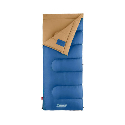 Coleman Brazos Sleeping Bag, Adult Cool Weather, 20°F, No-Snag Zipper