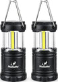 MalloMe Camping Lights LED Lantern Flashlights, Battery Operated Lamp Tent Lanterns for Power Outages, Camping Essentials Outdoor,Home,Emergency Gear, Hurricane Survival (3 AAA batteries not included)