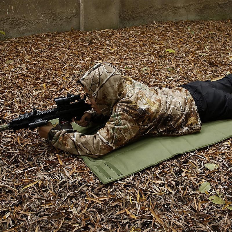 Outdoor Camping Tactical Training Shooting Mat Anti Slip Pad, Waterproof and Moisture-Proof Folding Mat Picnic Blanket Portable with Carry Strap