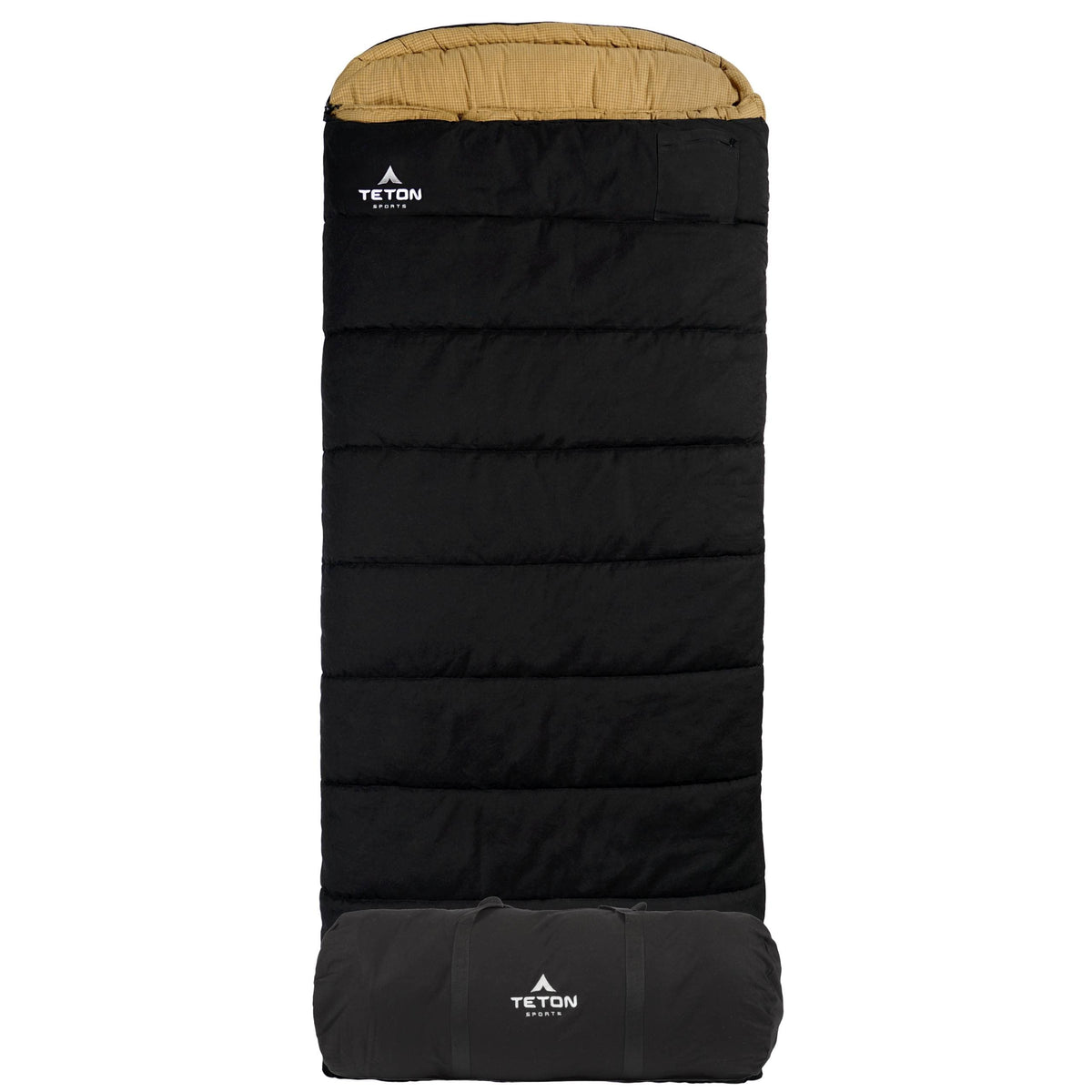 TETON Sports Deer Hunter Sleeping Bag, Warm and Comfortable Camping Sleeping Bag, Teton Tough Canvas Shell for Camping, Hunting, and Cold Weather