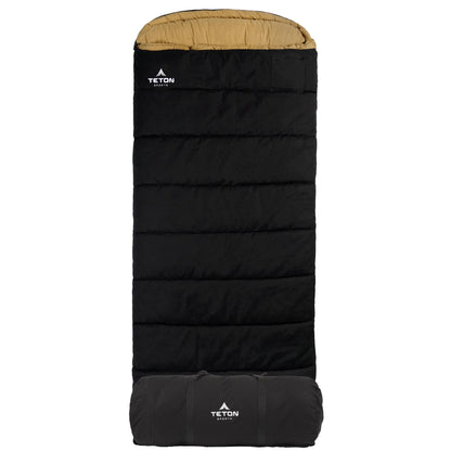 TETON Sports Deer Hunter Sleeping Bag, Warm and Comfortable Camping Sleeping Bag, Teton Tough Canvas Shell for Camping, Hunting, and Cold Weather