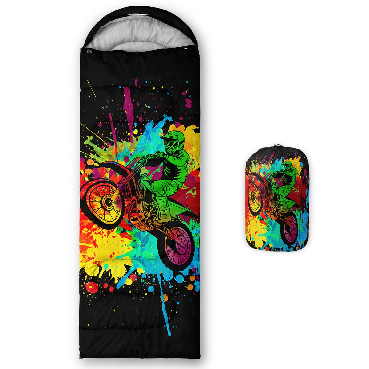 Axolotl Unicorn Sleeping Bag for Kids Boys Girls–Lightweight Warm Cold Weather Sleeping Bags,Waterproof Portable Sleeping Bag with Compression Sack for Camping Backpacking Outdoor Indoor