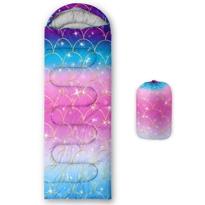 Axolotl Unicorn Sleeping Bag for Kids Boys Girls–Lightweight Warm Cold Weather Sleeping Bags,Waterproof Portable Sleeping Bag with Compression Sack for Camping Backpacking Outdoor Indoor