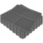 ToLanbbt Modular Interlocking Cushion 12P 11.8" x 11.8" Interlocking Rubber Floor Drain Holes Non-Slip Splicing Drainage Mats for Deck, Shower, Kitchen, Drain Pool, Sauna Bath, Indoor Outdoor (Black)
