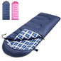 Uniqwamer Sleeping Bag for Adults Kids - 4 Seasons Cold & Warm Weather Flannel Camping Sleeping Bags, Lightweight & Waterproof Sleeping Bag for Camping Hiking Outdoor Travel