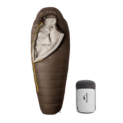 Naturehike 0 Degree RDS Down Mummy Sleeping Bag for Adults, 650 Fill Power, Cold Weather Backpacking Sleeping Bag for Camping, Hiking, -1℉ 18℉ 30℉, YKK Zipper