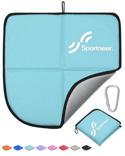 Sportneer Sitting Pad, Lightweight Waterproof Folding Seat Pad for Backpacking, 15.75'' x 15.75'' Portable Camping Seat Mat for Hiking, Picnics & Outdoor Use