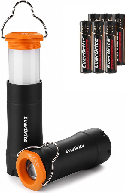 EverBrite 2-in-1 Mini Lantern and Flashlight 2 Pack, Zoomable Lantern