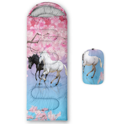 QOOMO Axolotl Cute Camping Sleeping Bags,3 Season Warm & Cool Weather,Lightweight,Waterproof Sleeping Bags for Adults & Kids,Traveling,and Outdoors