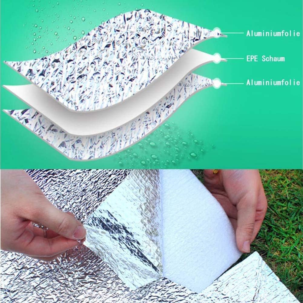 Foam Sleeping Mat, Aluminum Insulated Camping Pad for Tent Floor