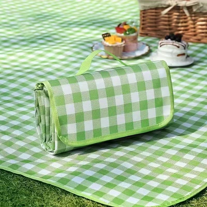 Picnic mat Outdoor Waterproof and Moisture-Proof mat Thickened Non-Woven Fabric Foldable Spring Outing Picnic Beach Camping mat Picnic Cloth