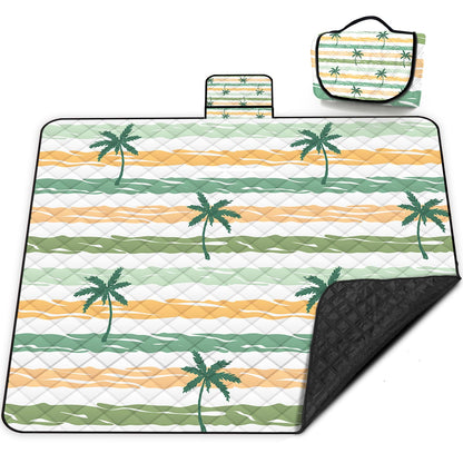 Extra Large Picnic Blanket Waterproof,80"x 80"Foldable Machine Washable Beach Blanket,Outdoor Blanket for 6-8 Adults,Suitable for Indoor Crawling,Park Beach,Camping,Hiking,Family Travel(Light Blue)