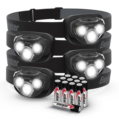 Energizer LED Headlamp PRO (2-Pack), IPX4 Water Resistant Head Light