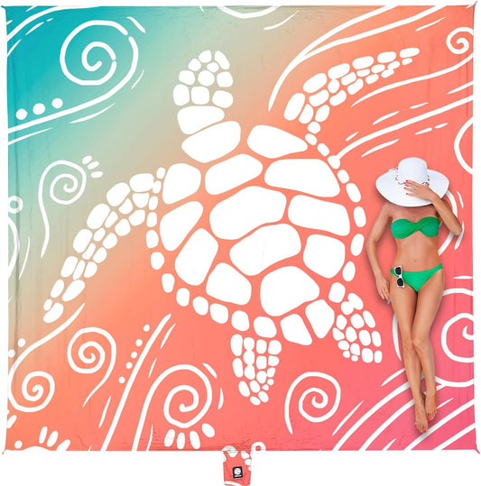 WEKAPO Beach Blanket Waterproof Sandproof Oversized Extra Large Sand Free