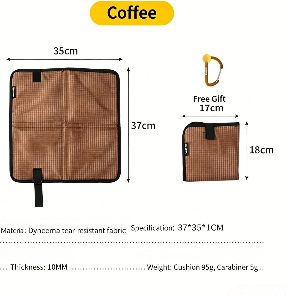 Ultralight Outdoor Camping Moisture-Proof Seat Mat Ripstop Pad