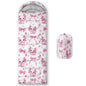 QOOMO Axolotl Cute Camping Sleeping Bags,3 Season Warm & Cool Weather,Lightweight,Waterproof Sleeping Bags for Adults & Kids,Traveling,and Outdoors
