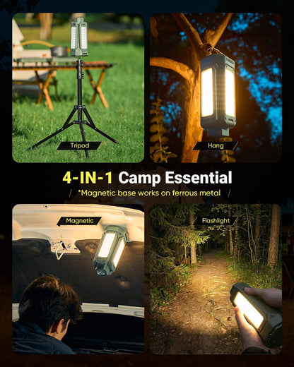 SakerNeo 20000mAh Rechargeable Camping Light with Stand,Portable Work Light