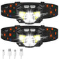 LHKNL Headlamp Flashlight, Lumen Bright Head Lamps LED Rechargeable Camping
