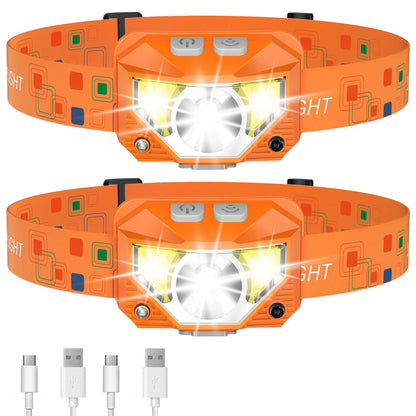 LHKNL Headlamp Flashlight, Lumen Bright Head Lamps LED Rechargeable Camping