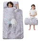 Lasoftan Toddler Nap Mat with Pillow and Blanket, Extra Large Rolled Napping Mats,Slumber Bags for Boys Girls,Kids Sleeping Bag for Daycare, Preschool Travel Camping