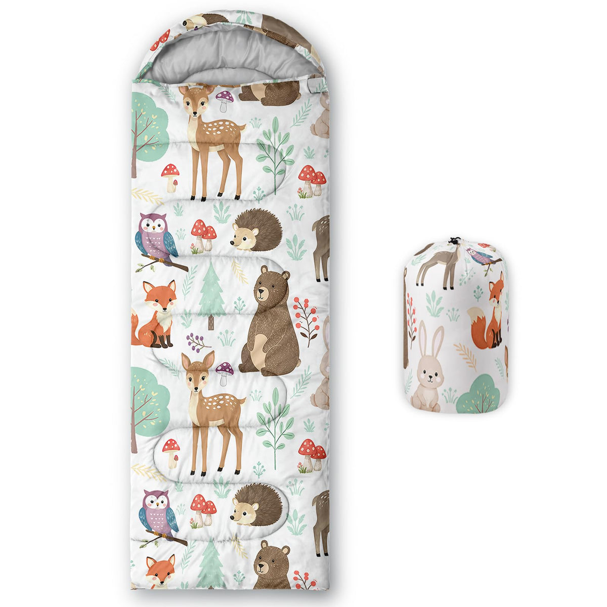 Axolotl Unicorn Sleeping Bag for Kids Boys Girls–Lightweight Warm Cold Weather Sleeping Bags,Waterproof Portable Sleeping Bag with Compression Sack for Camping Backpacking Outdoor Indoor