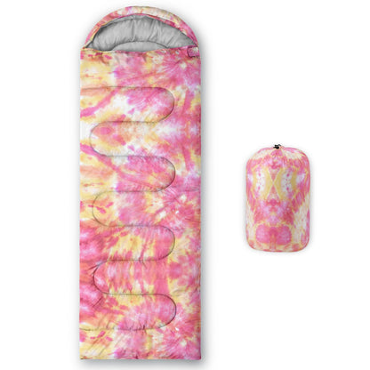 QOOMO Axolotl Cute Camping Sleeping Bags,3 Season Warm & Cool Weather,Lightweight,Waterproof Sleeping Bags for Adults & Kids,Traveling,and Outdoors