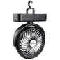 AMACOOL Portable Camping Fan with LED Lantern- 40H Work Time Rechargeable