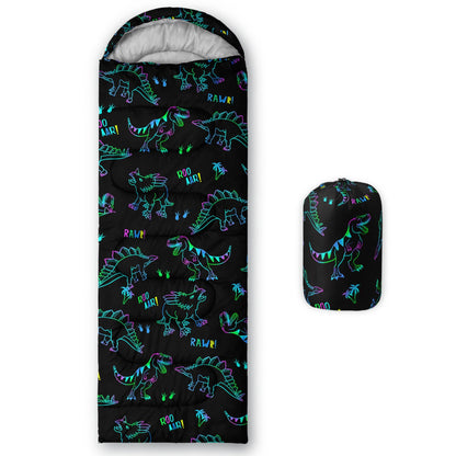 QOOMO Axolotl Cute Camping Sleeping Bags,3 Season Warm & Cool Weather,Lightweight,Waterproof Sleeping Bags for Adults & Kids,Traveling,and Outdoors