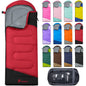 PTEROMY Sleeping Bags for Adults, Lightweight and Machine Washable, Water Resistant Backpacking Camping Sleeping Bag for Warm Cold Weather, Camping Essentials for Hiking Travel