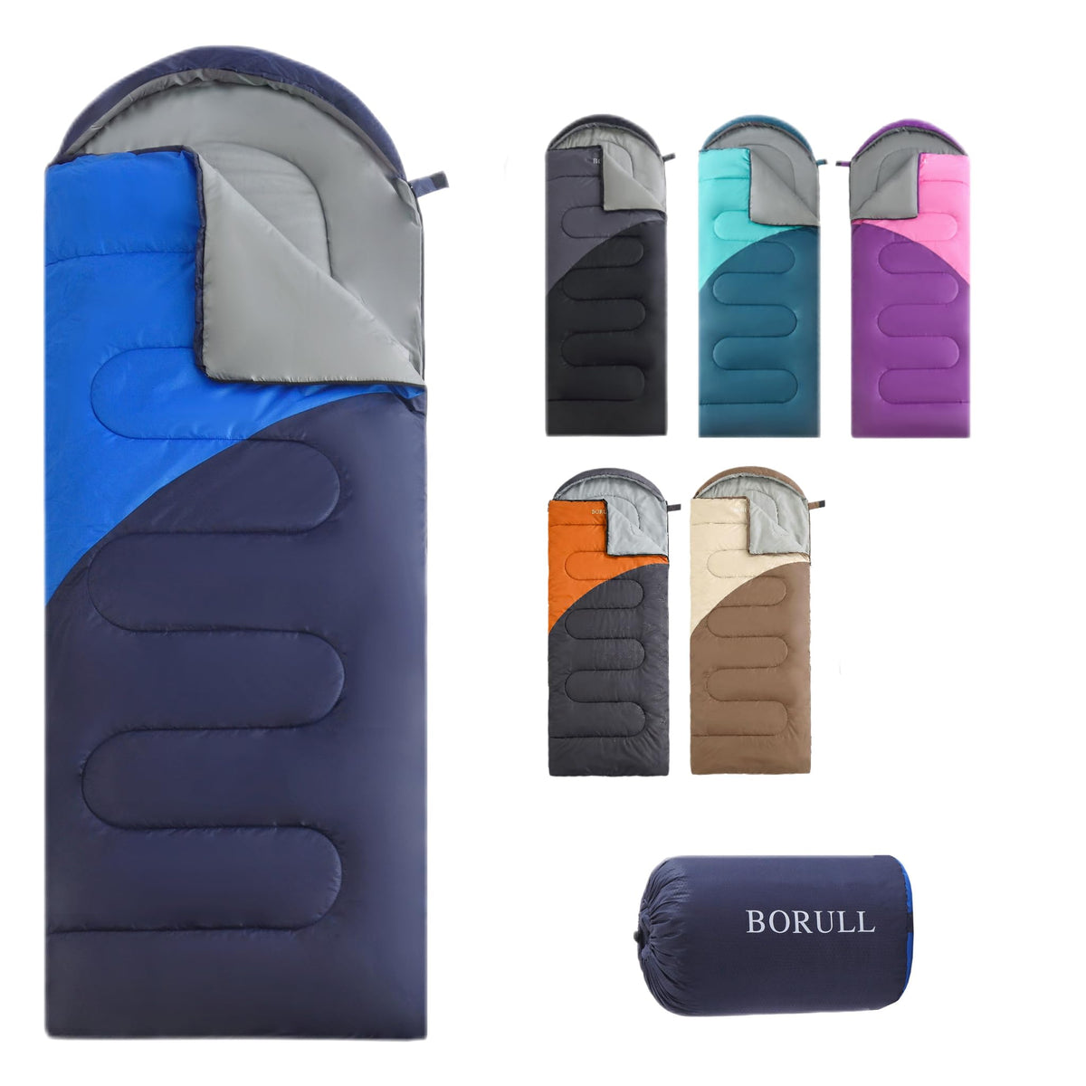 Lightweight Sleeping Bags for Adults & Kids, Backpacking & Scouts, Compact