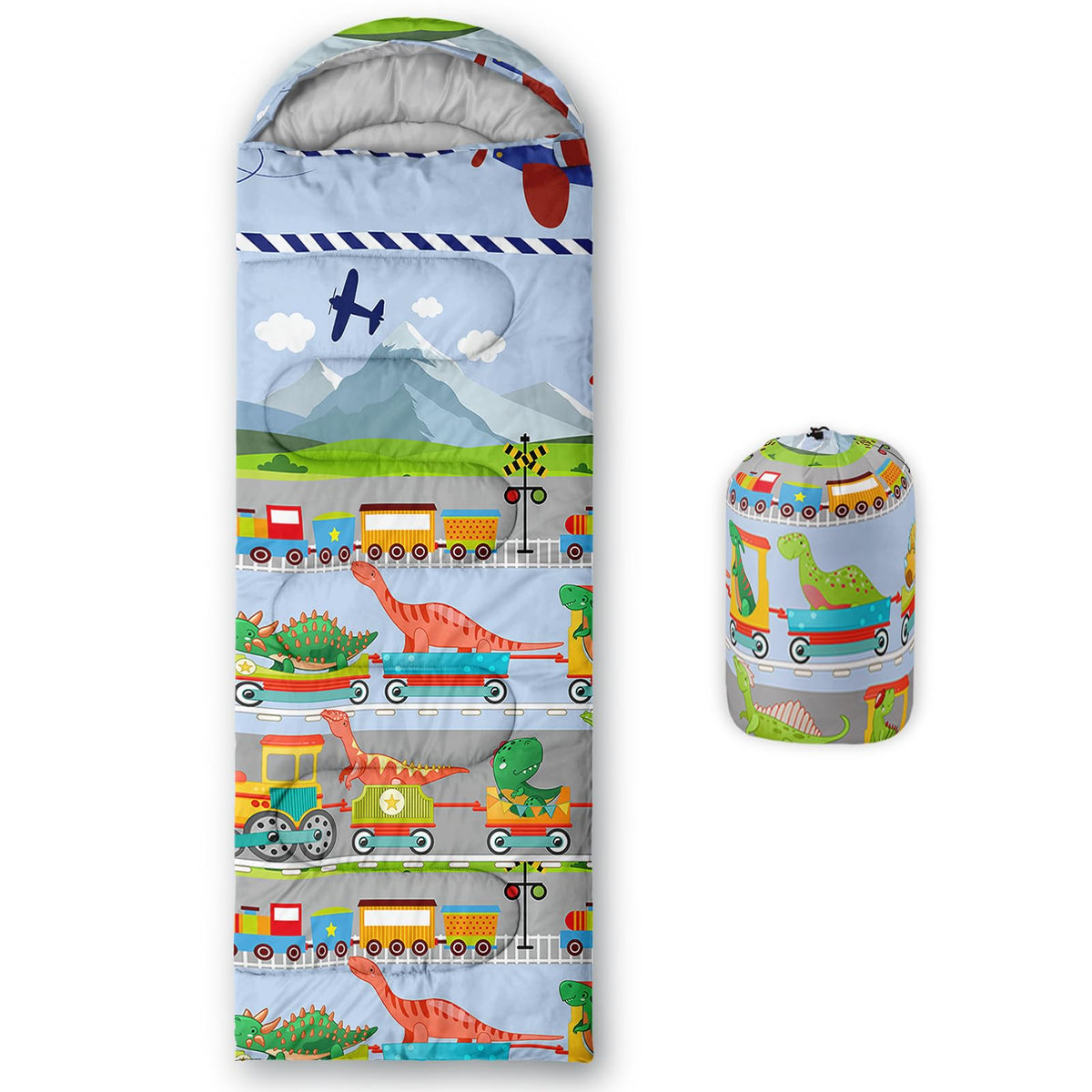 QOOMO Axolotl Cute Camping Sleeping Bags,3 Season Warm & Cool Weather,Lightweight,Waterproof Sleeping Bags for Adults & Kids,Traveling,and Outdoors