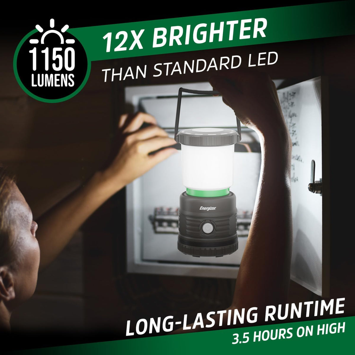 Energizer LED Camping Lantern X1000, Water Resistant Tent Light