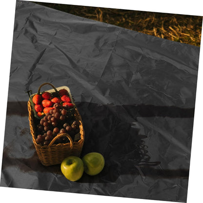 KICHOUSE Waterproof Outdoor Picnic Blanket, Foldable Oxford Fabric Mat for Camping, Beach, and BBQ, Portable Thickened Ground Sheet with Moisture-Proof and Wear-Resistant Features, Black