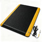 3' x 5' ESD Anti-Fatigue Conductive Mat, Durable Heavy Duty Diamond Plate, Soft Sponge Ergonomic Mat, Non Slip Waterproof Floor Mats for Commercial&Industrial Work, Thick 3/4” Black with Yellow Border