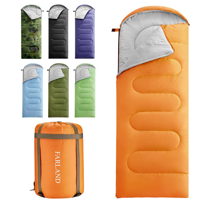 FARLAND Sleeping Bag for Adults, Teens and Kids - 3 Season Camping Gear