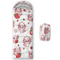 QOOMO Axolotl Cute Camping Sleeping Bags,3 Season Warm & Cool Weather,Lightweight,Waterproof Sleeping Bags for Adults & Kids,Traveling,and Outdoors
