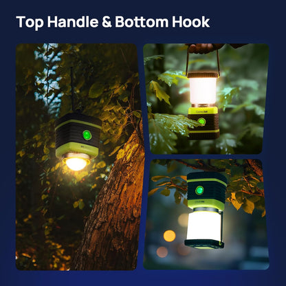 Consciot 1000LM Battery Powered LED Camping Lantern, 4 Light Mode, Dimmable
